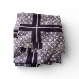 Purple Patterned Scarf